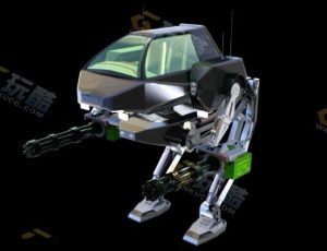 加特林炮弹机器人Blender模型