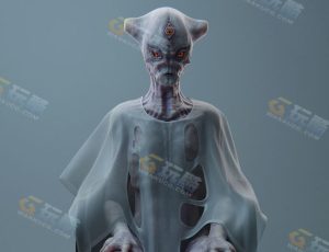 外星长老Blender模型