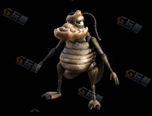 肥胖卡通蟑螂Blender模型