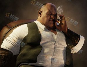 叼烟胖子老板Blender模型