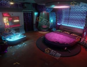 赛博朋克酒店房间Blender工程源文件