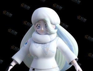 神奇宝贝女角色Blender模型