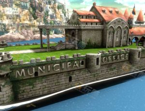 卡通海岸港Blender工程源文件