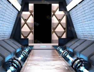 超级科技隧道走廊Blender工程源文件