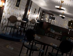 休闲老庭室Blender场景模型