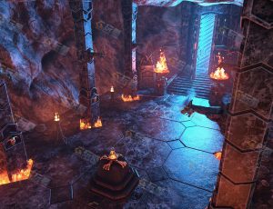 地狱大门Blender场景模型