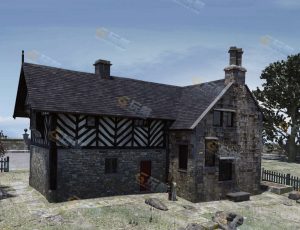 教父之家Blender场景模型