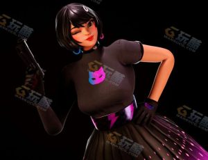 可爱短发少女模型