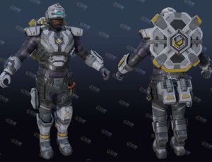 太空服机器人模型