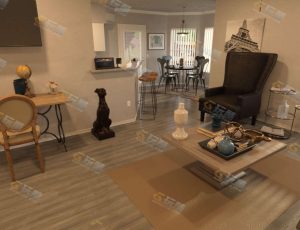 舒适温馨套房场景工程源文件