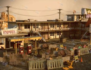 西部旅馆场景工程源文件