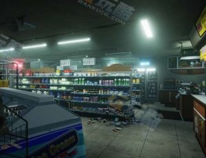 幽暗凌乱超市场景工程源文件