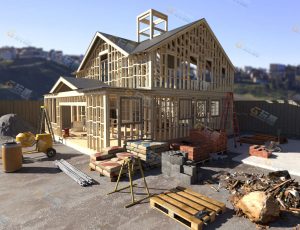 房子施工地场景工程源文件