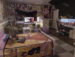 可爱女性房间场景工程源文件