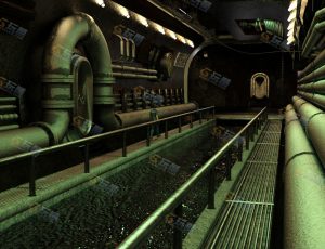 科技下水道场景工程模型