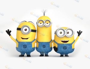 小黄人3兄弟模型