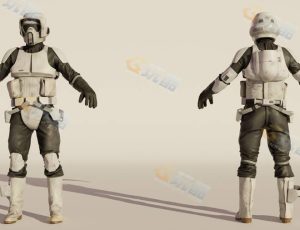星球大战侦察兵模型