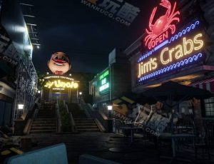 夜晚市中心工程源文件