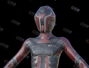 科幻纳米服装机器人模型