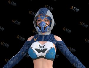 时尚科幻少女模型