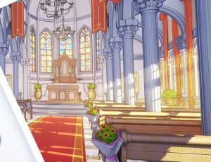 Blender三渲二《二次元教堂场景》经典案例全集教程