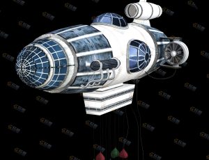 蒸汽朋克飞艇模型