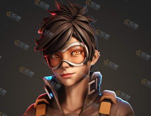 Blender全流程制作守望先锋角色建模绑定渲染视频教程