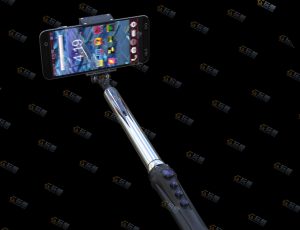 手持自拍杆手机模型