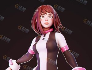 Blender全流程制作丽日茶子建模绑定渲染视频教程