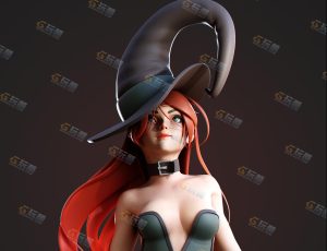 Blender全流程制作魔法小女巫建模绑定渲染视频教程