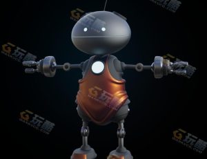 科幻卡哇伊机器人模型