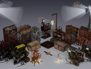 机械发动机Blender资产库