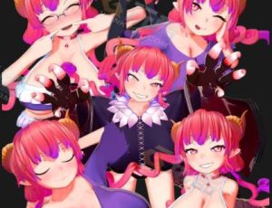 可爱恶魔女孩模型