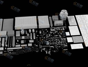 科幻建筑元素Blender资产库