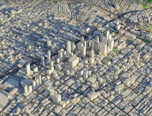 洛杉矶地区地图景观场景工程源文件