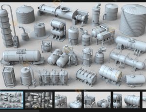 工业储罐Blender资产库