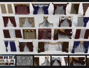 窗帘2 Blender资产库