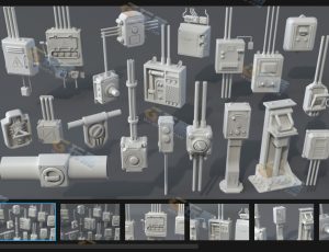 工业交换机Blender资产库