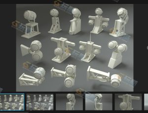 工业组件零件Blender资产库