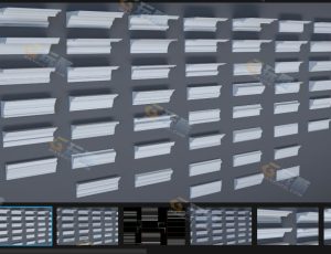 屋檐模型套装 Blender资产库