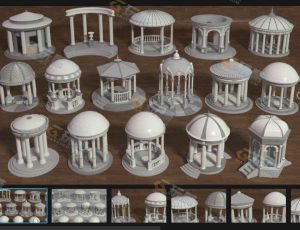 圆形大厅Blender资产库