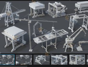 起重机2 Blender资产库