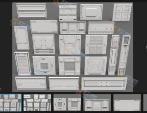 科幻面板2 Blender资产库