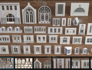 建筑立面6 Blender资产库