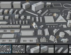 施工零件Blender资产库