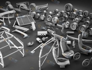 汽车零部件Blender资产库