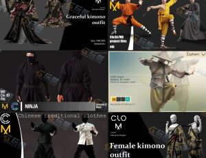 MD服装模型素材6套合辑