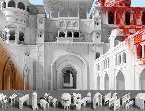 建筑元素Blender资产库