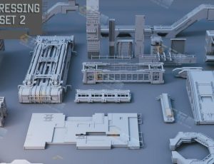 科幻零件道具Blender资产库