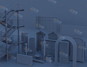 街道模块化Blender资产库